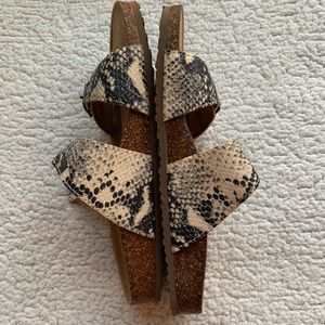 Snakeskin knockoff birks